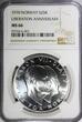 25 Kroner Norway Olav V Silver 1970  NGC MS66 Anniversary of Liberation KM#414(3)