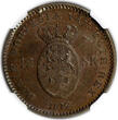 12 Skilling Denmark 1812 IC  Struck Over 1 Skilling NGC AU50 BN KM# 673.1 (135)
