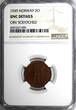 Bronze Norway Haakon VII  1949 2 Ore NGC UNC DETAILS KM# 371 (095)