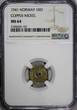 10 Øre Norway Haakon VII Copper-Nickel 1941  NGC MS64 WWII Issue KM# 383 (101)
