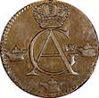 1/4 Skilling SWEDEN Gustaf IV Adolf Copper 1806  Avesta mint aUnc KM# 564 (722) Uncertified