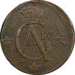 1 Skilling Sweden Gustaf IV Adolf 1802  Overstruck 2 Ore SM (1740-68) KM566 (122) Uncertified