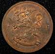 FINLAND Copper 1935 5 Penniä CHOICE UNC KM# 22 (24 005)