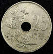 25 Centimes BELGIUM Albert I Copper-Nickel 1922  Legend in French KM# 68.1 (656) Uncertified