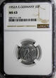 Germany 10 Pfennig German-Democratic Republic (DDR) 1952 A  NGC MS63 BU KM# 7 (175)