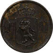 Bronze Norway Oscar II  1889 1 Ore XF Condition Norwegian Lion KM# 352 (9519) Uncertified