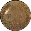 Russian Federation 1707 Denga 1707 RUSSIA PETER I Copper 1/2 Kopek KM# 115 (21 721) Uncertified