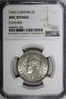United Kingdom 1945 Florin 1945 GREAT BRITAIN George VI Silver  /2 Shilling NGC UNC DET.WWII KM855(3)