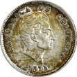 10 Centavos Colombia Simon Bolivar Silver 1911  UNC Toning KM# 196.1 (21 815)