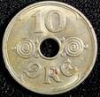 Denmark Christian X Copper-Nickel 1931 10 Ore UNC KM# 822.2 (23 840)
