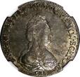 Russian Federation  RUSSIA Catherine II Silver 1795 SPB AK Polupoltinnik NGC AU53 Toned SCARCE C#65c