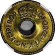 1 Penny Fiji George VI Brass 1943 S  NGC MS64 San Francisco Mint KM# 7a (031)
