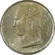 1 Franc Belgium Baudouin I Copper-Nickel 1958  French UNC Toned KM# 142.1 (248)