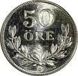 SWEDEN Gustaf V Silver 1939 G 50 Ore UNC PROOF LIKE SURFACES KM# 788 (13 006)