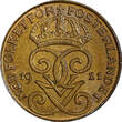 1 Öre 1935 SWEDEN Gustaf V Bronze 1921  BU Condition KM# 777.2 (21 920) Uncertified