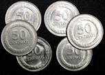 50 Centavos Colombia 1967-1969  30.5 mm UNC KM# 228 RANDOM PICK (1 Coin)