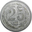 25 Centimes ALGERIA Aluminum 1922  Thévenon & Co., Paris 27mm KM# TnE5 (23 182 ) Uncertified