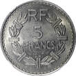 5 Francs FRANCE Aluminum 1947  open 