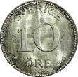 10 Öre SWEDEN Gustaf V Silver 1935 G  UNC Toned KM# 780 (21 899)