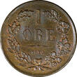 Bronze Sweden Carl XV Adolf  1870 1 Ore Choice UNC Condition KM# 705 (21 998)
