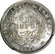 Rupee India-British Victoria Silver 1840 B&C  NGC AU DETAILS KM458.2 (004)