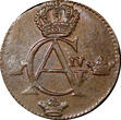 1/4 Skilling SWEDEN Gustaf IV Adolf Copper 1806  Avesta mint UNC KM# 564 (21 012)