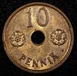 10 Pennia FINLAND Copper 1942  UNC Condition WWII Issue KM# 33.1 (23 989)
