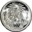 50 Centavos Mexico ESTADOS UNIDOS Silver 1944 M  NGC MS66 GEM GEM BU KM# 447 (41)