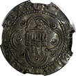 1/2 Real 1454-74 SPAIN Henry IV (1454-1474) Silver  Seville NGC VF DETAILS Toned (003)