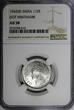 1/2 Rupee India-British George VI Silver 1943 (B)  DOT NGC AU58 KM# 552 (016)