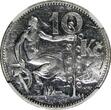 Czech Republic 10 Korun Czechoslovakia Silver 1930  30 mm NGC UNC DETAILS KM# 15 (026)