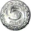 Hungary Aluminum 1961 BP 5 Fillér NGC MS66 TOP GRADED BY NGC KM# 549 (042)