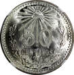50 Centavos Mexico ESTADOS UNIDOS Silver 1944 M  NGC MS66 GEM BU KM# 447 (029)