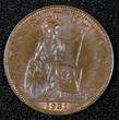 United Kingdom 1931 Farthing 1931 Great Britain George V Bronze  UNC KM# 825 (27 985)