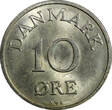 10 Øre Denmark Frederik IX 1955 NS  Last Year Type UNC KM# 841.1 (23 335)