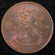FINLAND Copper 1930 5 Penniä UNC Toned KM# 22 (24 011)