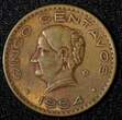5 Centavos Mexico Bronze 1954  KM# 424 (27 924) Uncertified