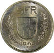 5 Francs Switzerland 1968 B  1st Year for Type UNC Light Toned KM# 40a.1 (729)