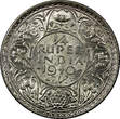 1/4 Rupee India-British George VI Silver 1940 (B)  UNC KM# 545 (22 321)