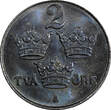 2 Öre Sweden Gustaf V Iron 1948  Choice Unc KM# 811 (852) Uncertified