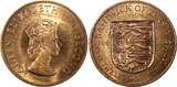 1/12 Shilling Jersey Elizabeth II Bronze 1966  KM# 26 RANDOM PICK (1 Coin) Uncertified