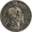 50 Centesimi Italy Vittorio Emanuele II Silver 1863 M BN  1st Year KM# 14.1 (379) Uncertified