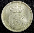 10 Øre Denmark Christian X Silver 1918  UNC KM# 818.1 (23 099)