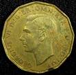 United Kingdom 3 Pence Great Britain George VI Nickel-Brass 1943  WWII Issue High Grade KM849(6) Uncertified