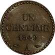 1 Centime France Bronze 1849 A  PARIS aUNC KM# 754 (14 022)
