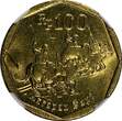 100 Rupiah INDONESIA 1994  Buffalo Racing NGC UNC DETAILS KM# 53 (09)