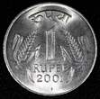 1 Rupee India-Republic 2001  UNC/BU KM# 92.2 RANDOM PICK (1 Coin) (23 977)