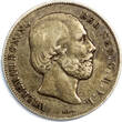 1 Gulden Netherlands William III Silver 1851  Better Date Toned 28mm KM# 93 (280) Uncertified