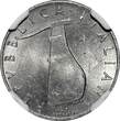 5 Lire Italy Aluminum 1952 R  Dolphin NGC MS64 KM# 92 (035)