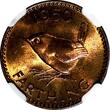 United Kingdom 1950 Farthing 1950 Great Britain George VI Bronze  NGC MS64 RB KM# 867 (145)